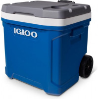 Koelbox: Igloo Latitude 60 Roller - Grote koelbox op wielen - 56 Liter - Blauw