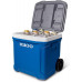 Koelbox: Igloo Latitude 60 Roller - Grote koelbox op wielen - 56 Liter - Blauw